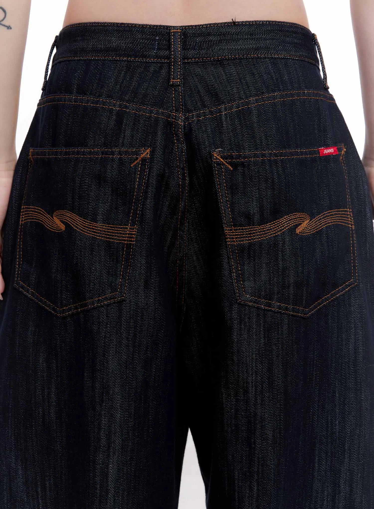 Haewon Dark Washed Baggy Jeans CS530