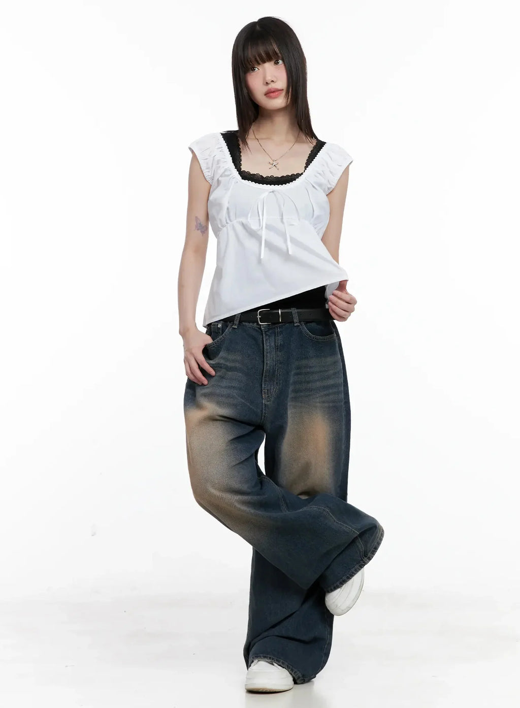 Lace Detail Blouse IL531