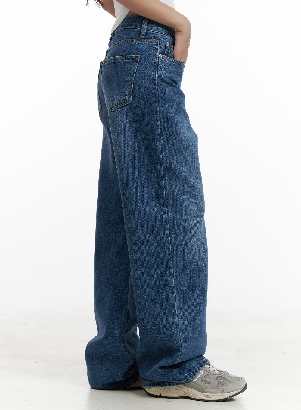 Eva Blue Washed Baggy Jeans CL431