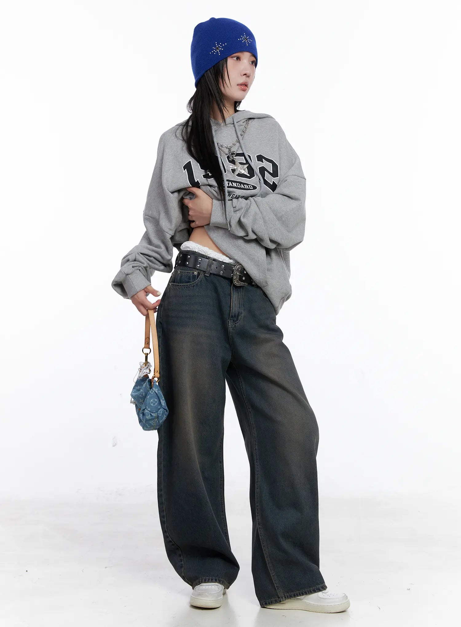 Ocean Faded Balloon Fit Jeans CS510