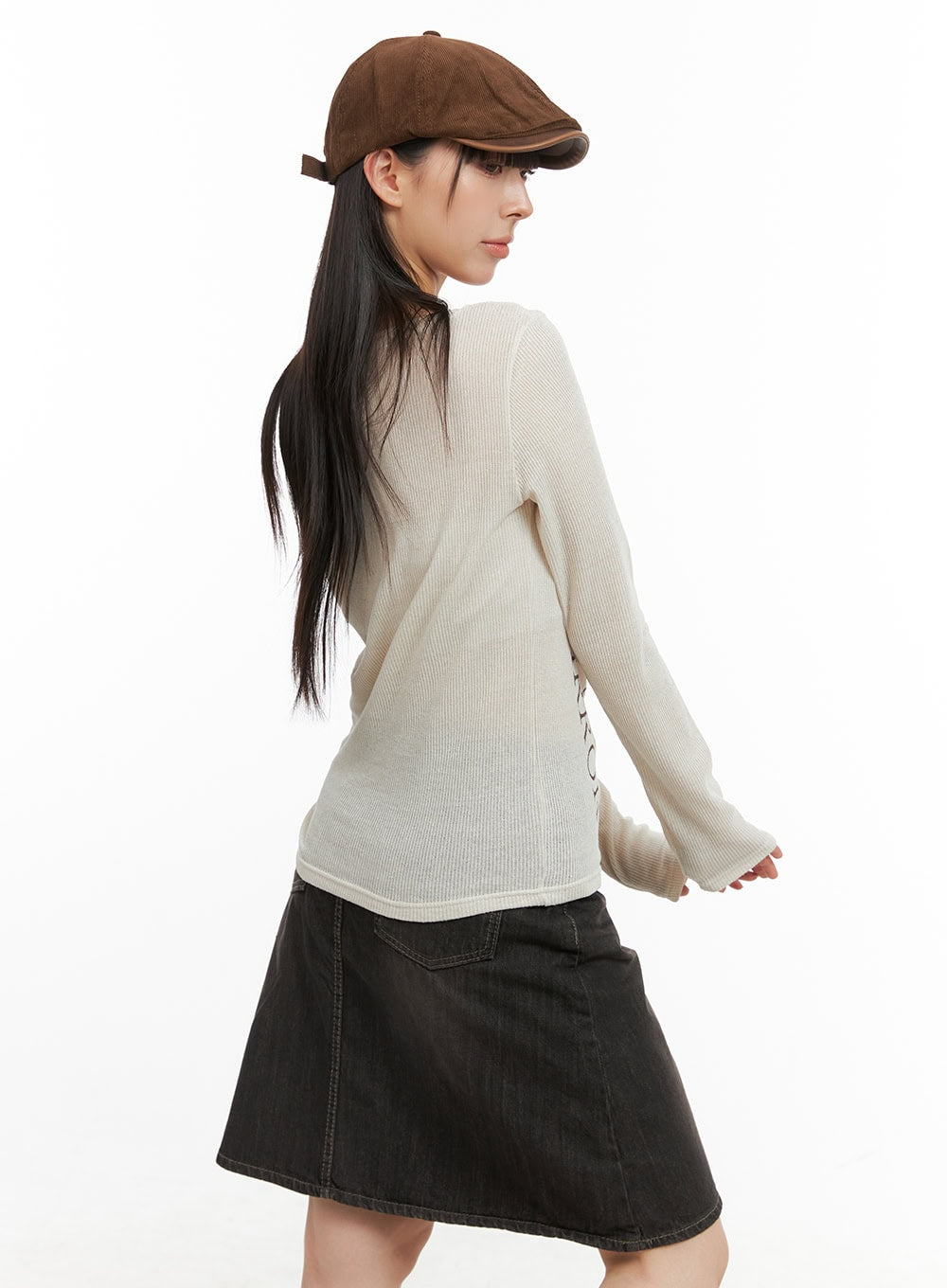 Sheer Lettered Long Sleeve CG419