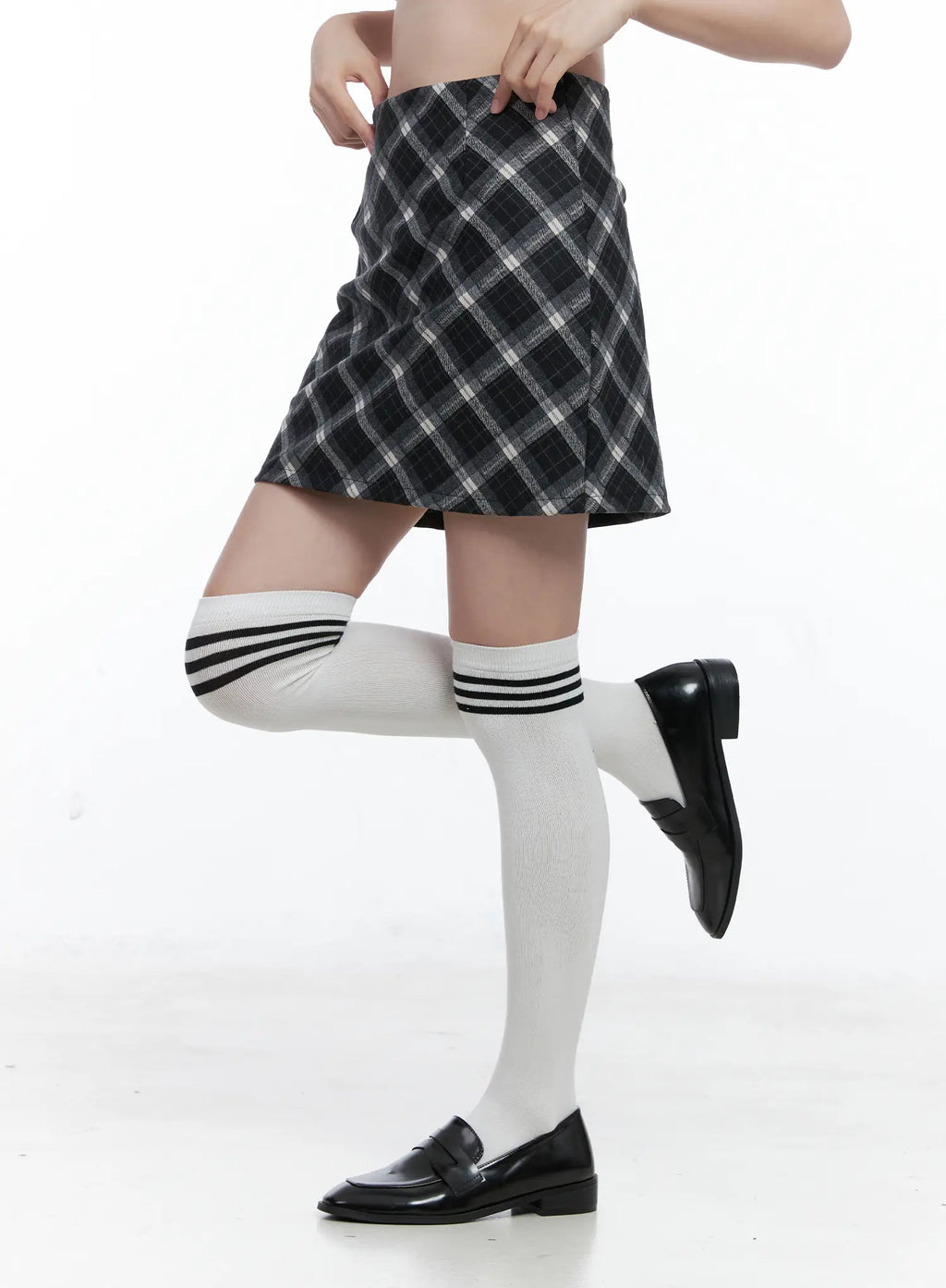 Plaid A-Line Mini Skirt CO506