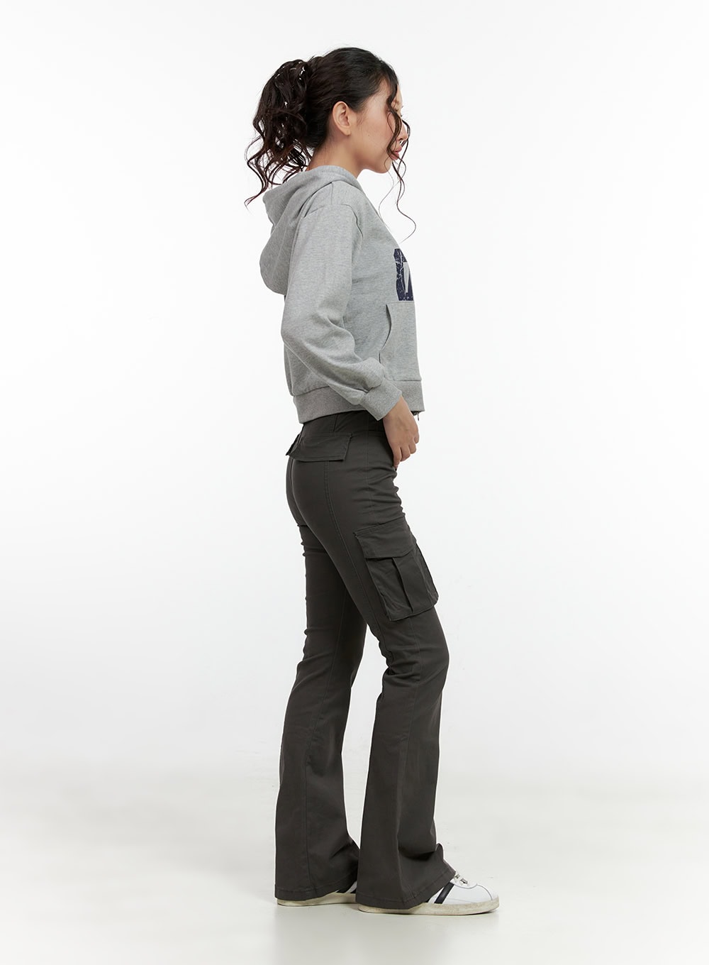 Slim Fit Solid Cargo Pants CN405