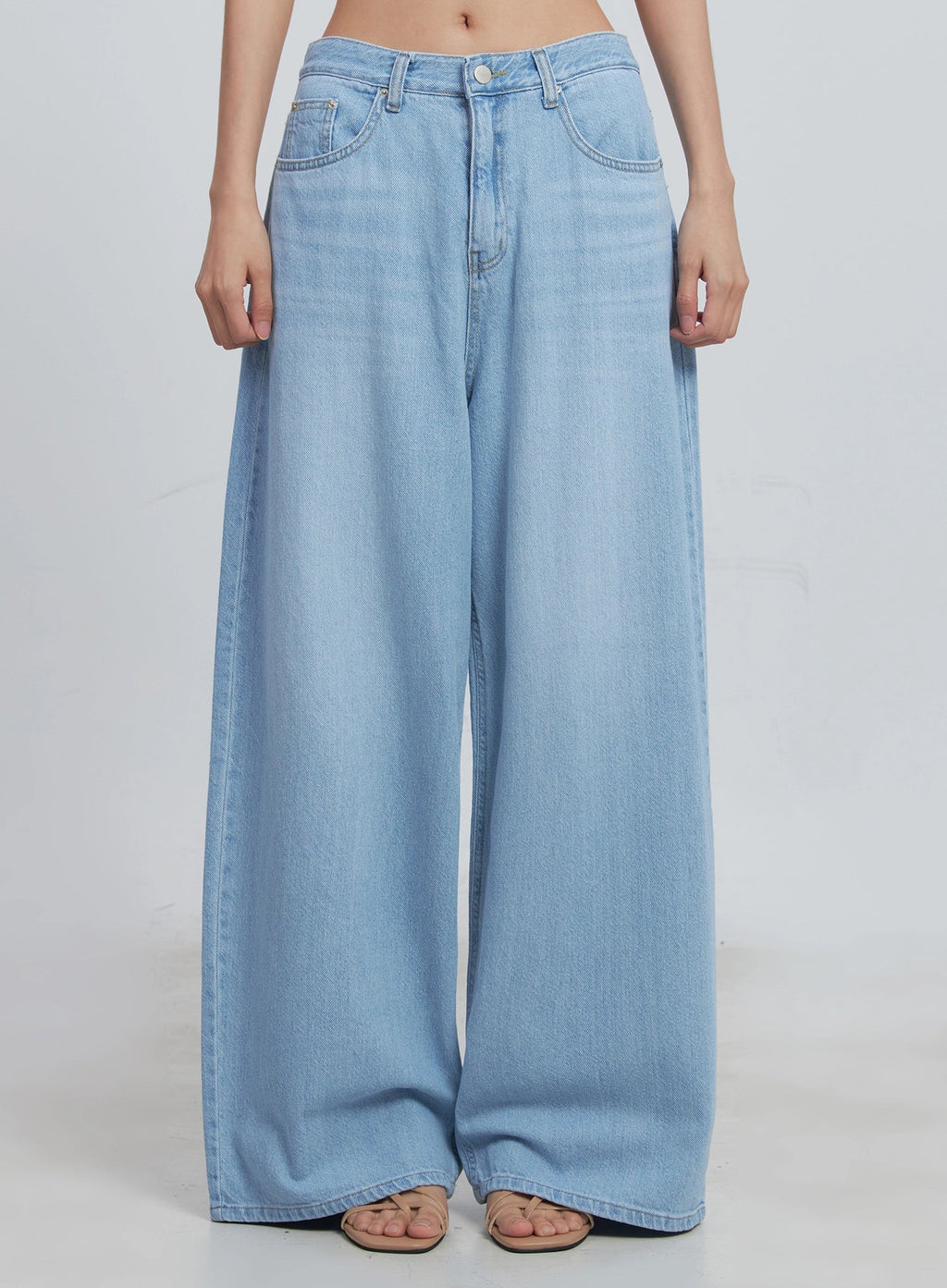 Scarlett Washed Wide-Leg Jeans IU512