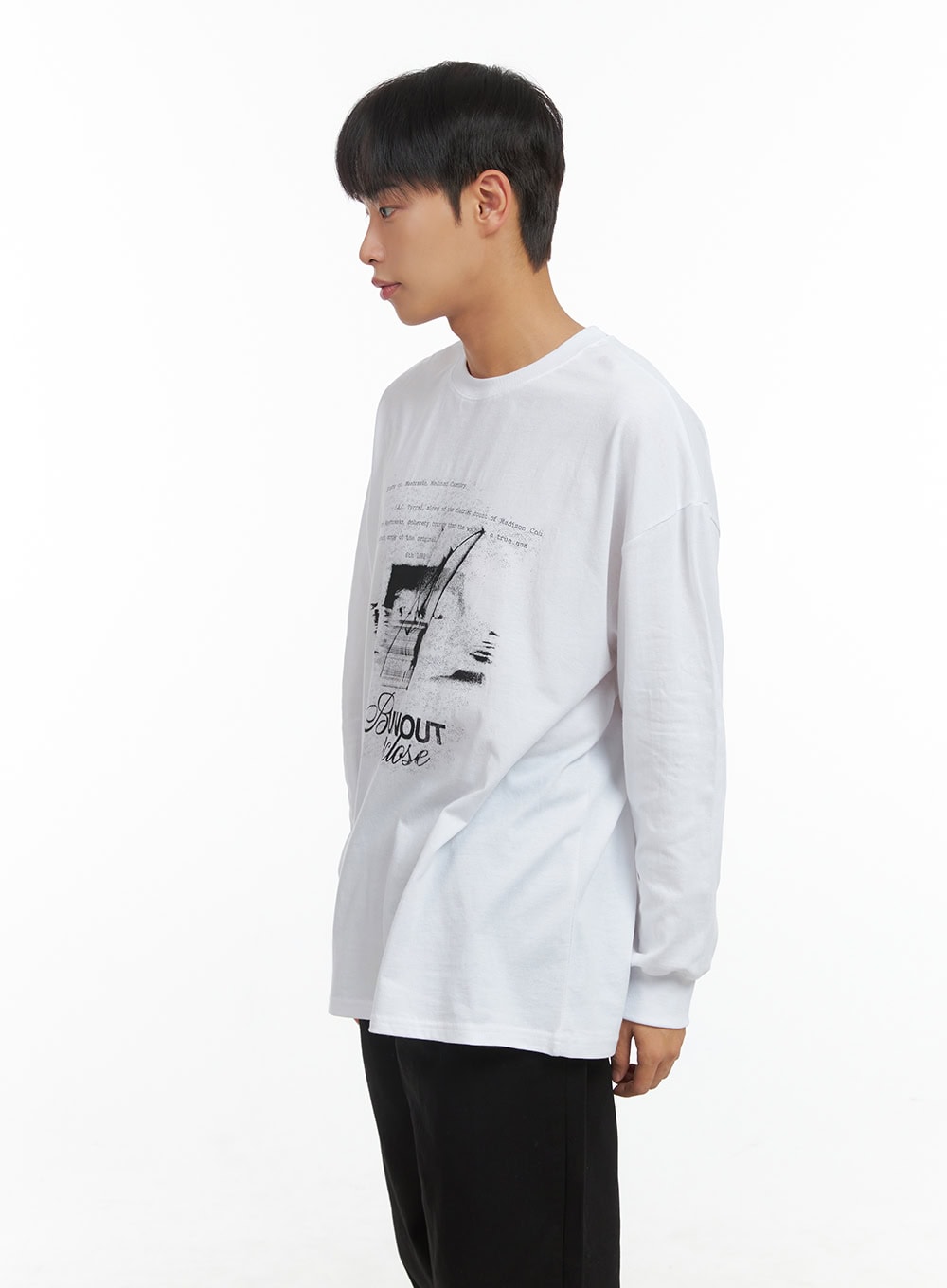 Men's Cotton Loose Fit Graphic Print Top CO408