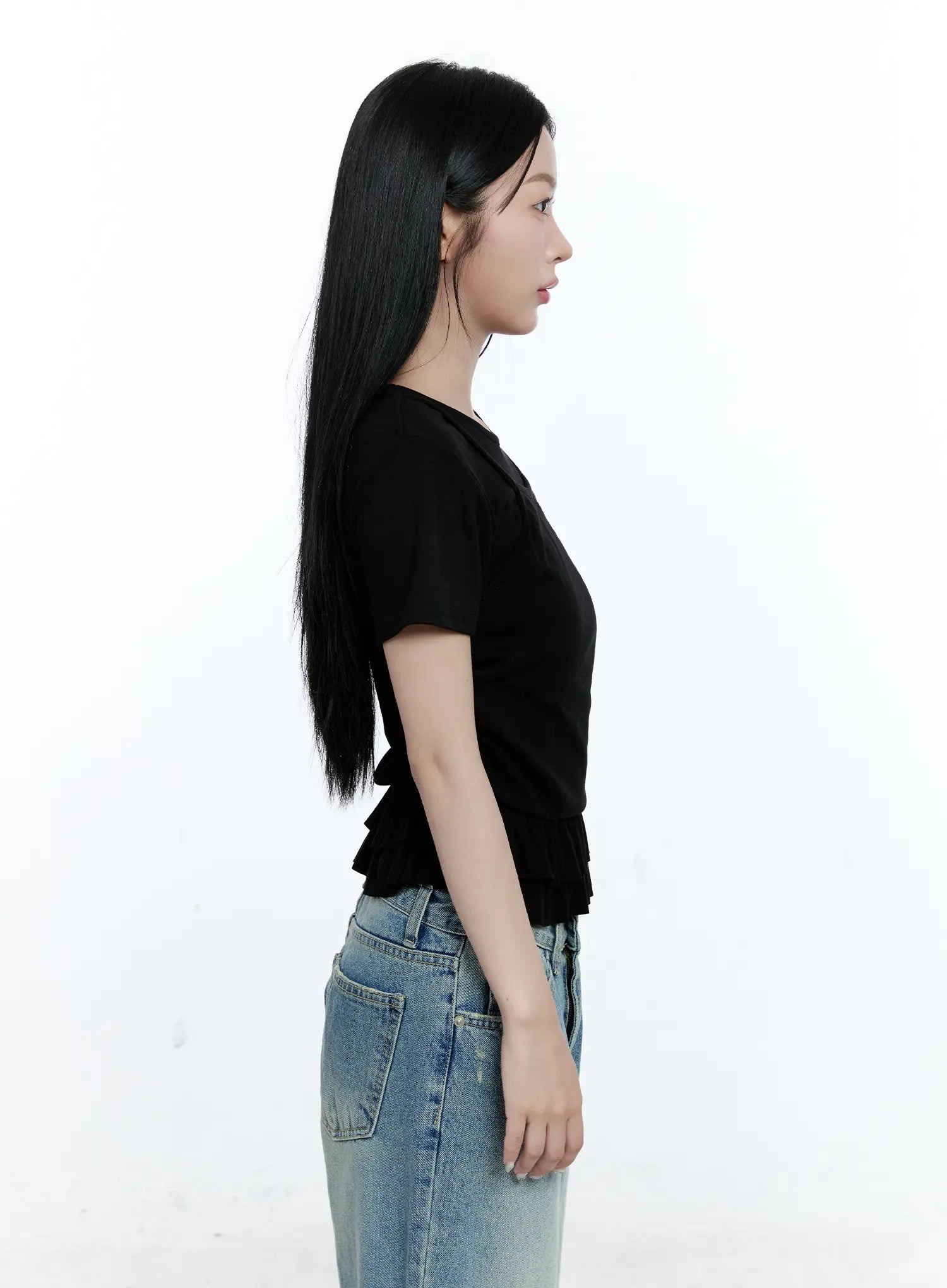 Layered Frill Short-Sleeve Tee CG512