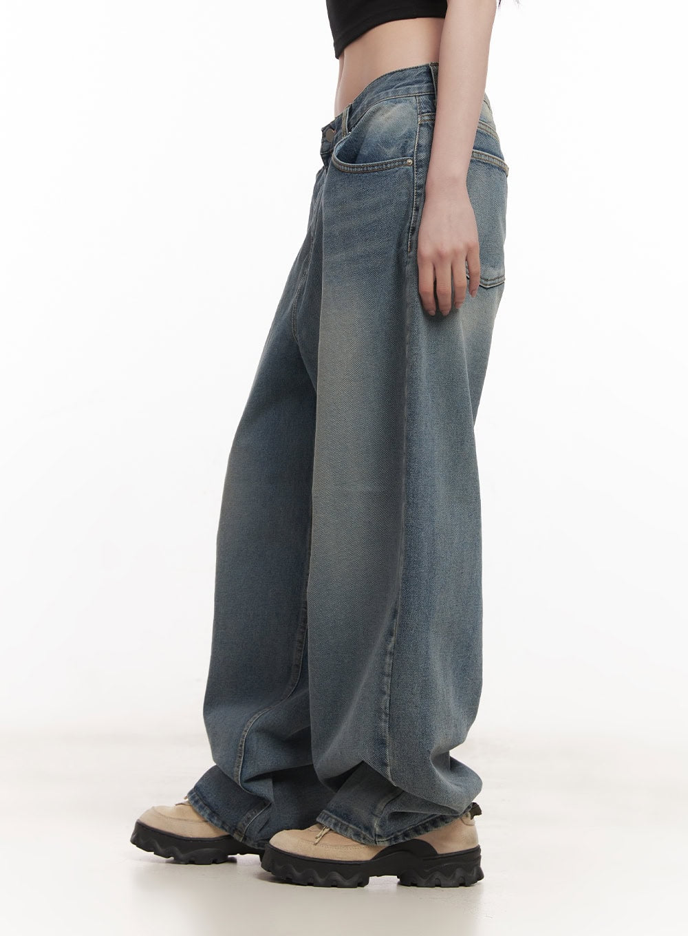 Shelly Washed Baggy Jeans CM518