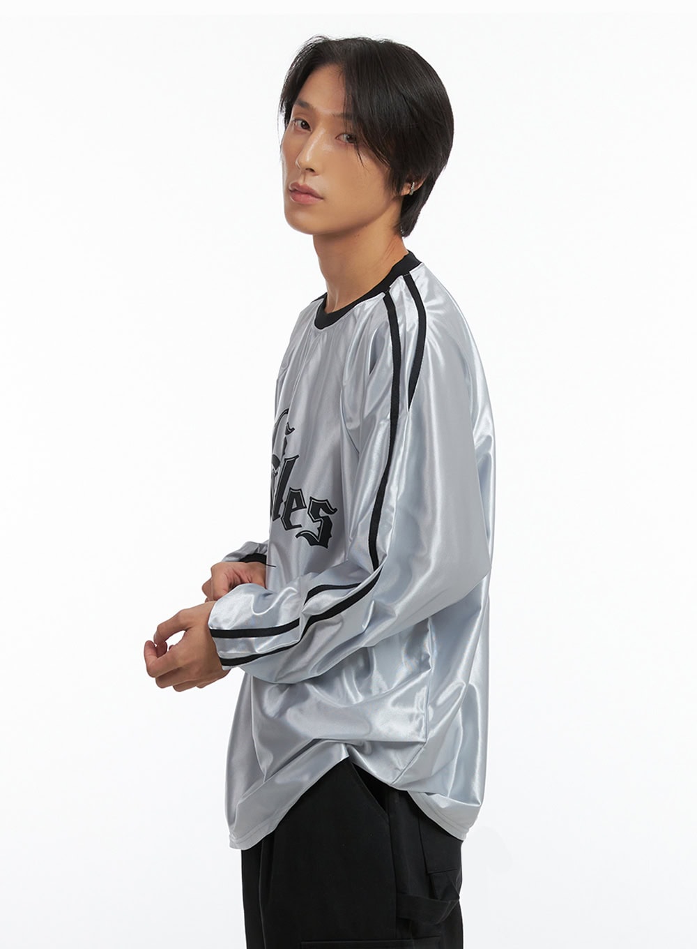 Men's Graphic Jersey Long Sleeve T-Shirt IO402