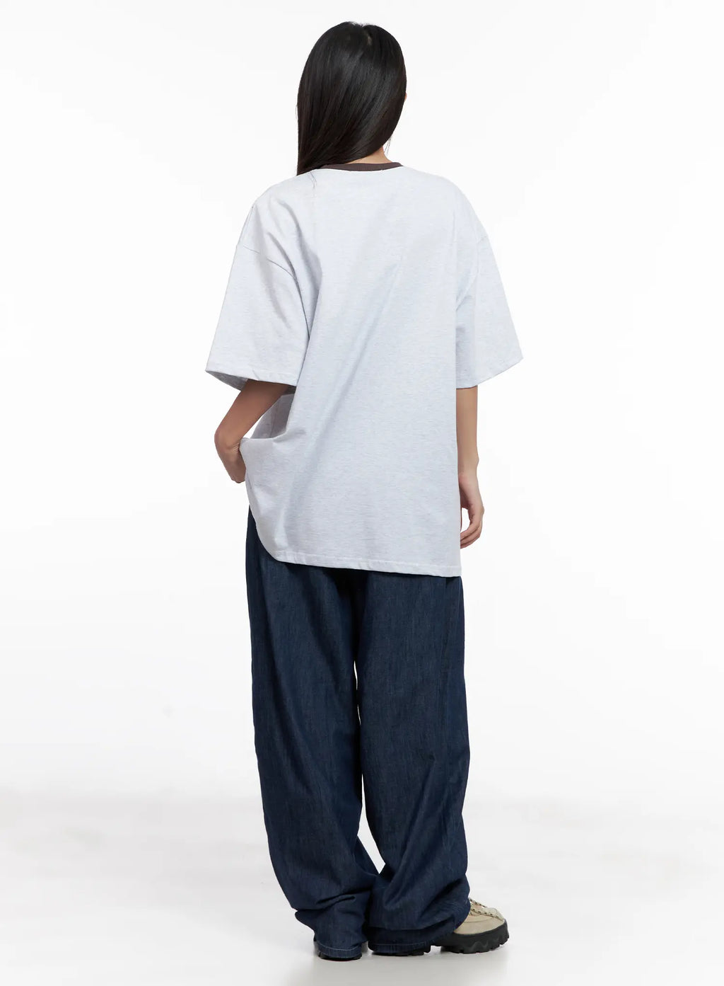 Sophia Raw-Wash Wide Jeans CL518