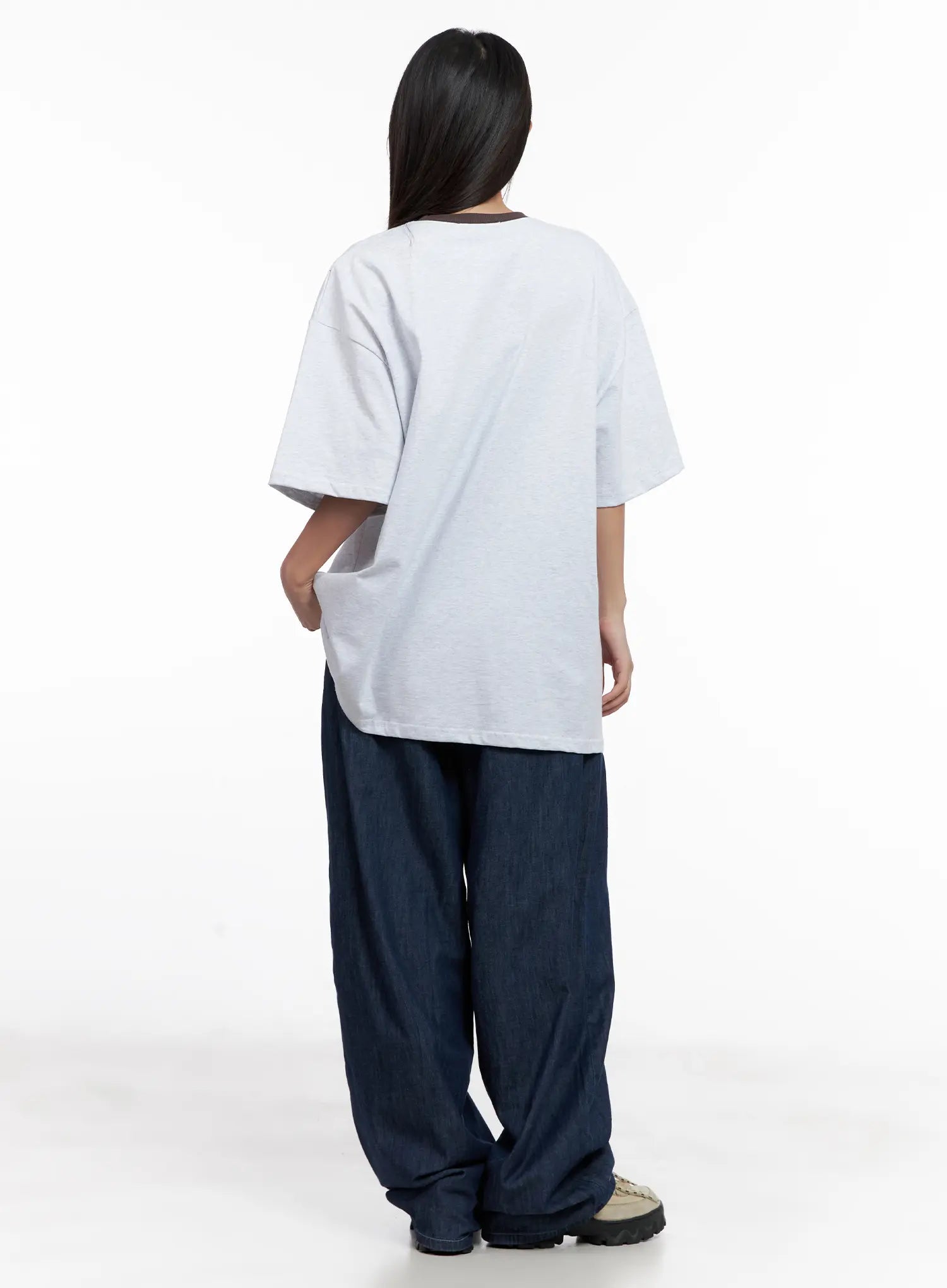 Sophia Raw-Wash Wide Jeans CL518