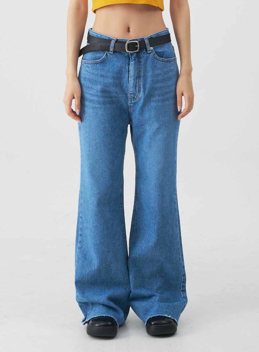 Extra Long Boot-cut Denim Pants CJ03