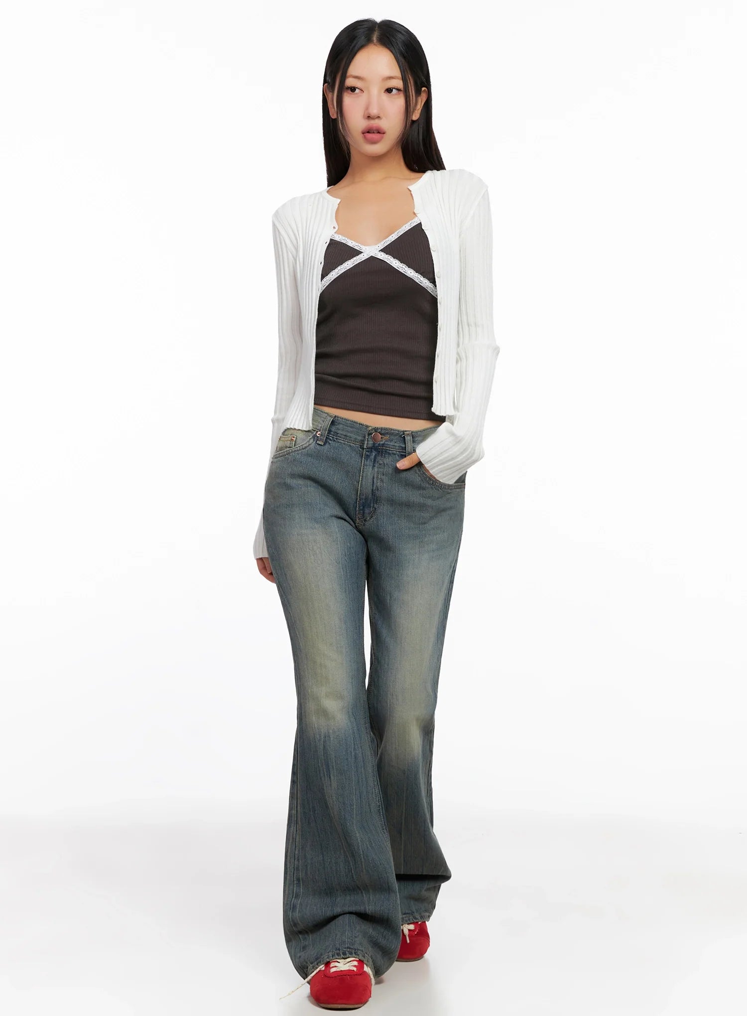 Emory High Waist Flared Jeans IG528