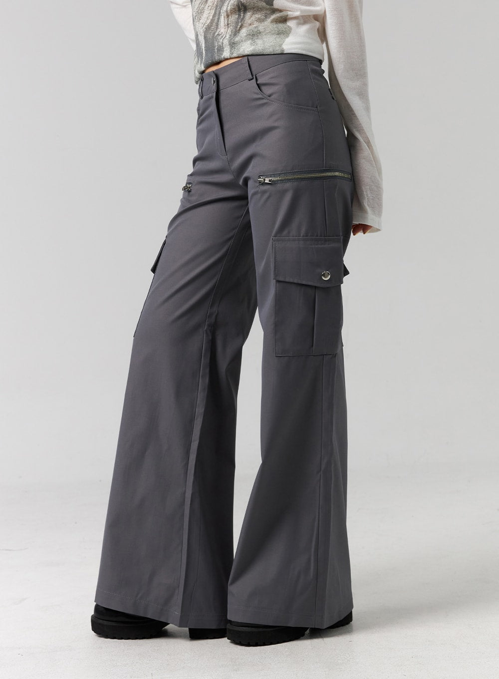 Cargo Wide-Leg Pants CG315