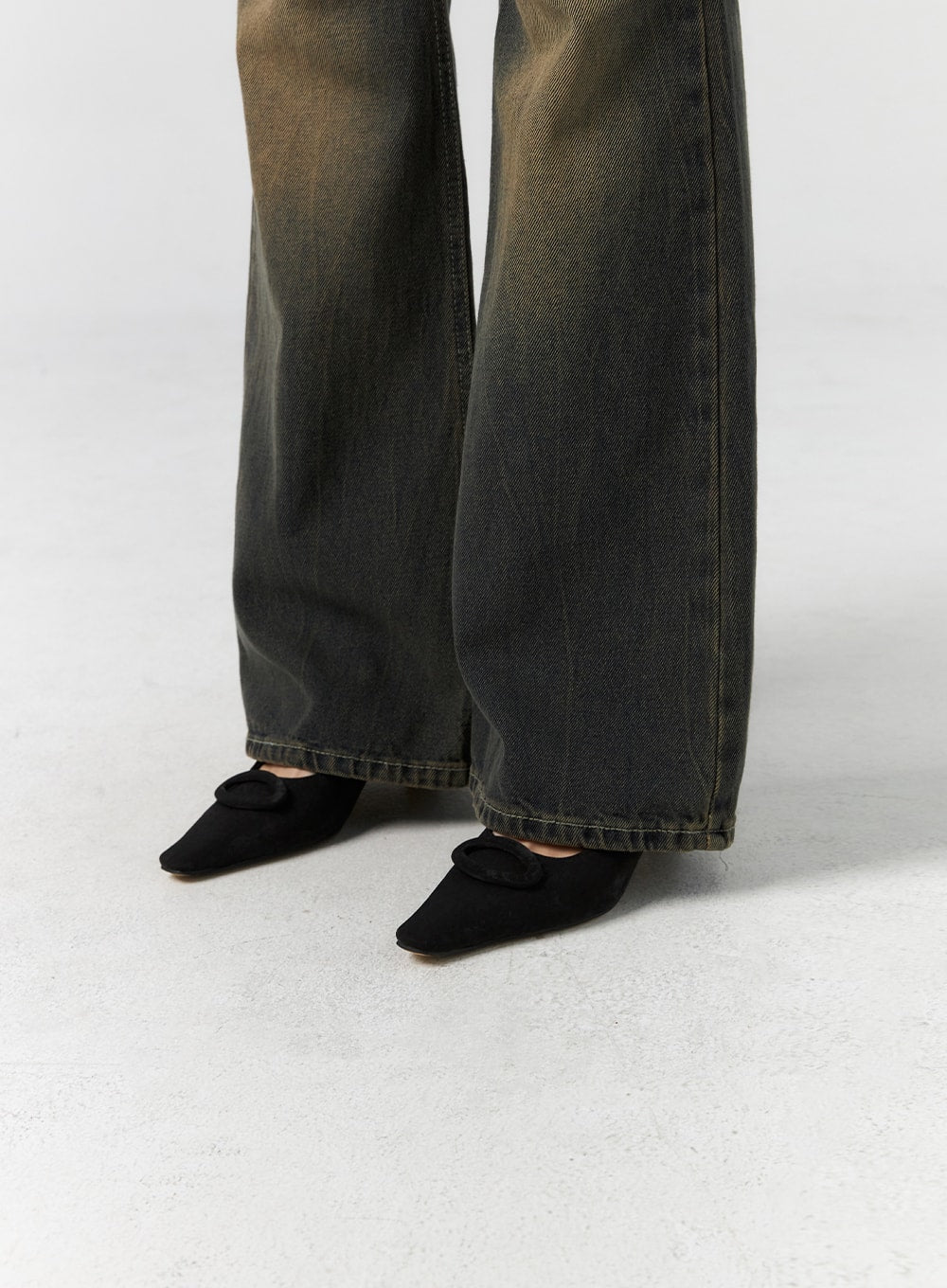 Faux Leather Slingback Heels CS303