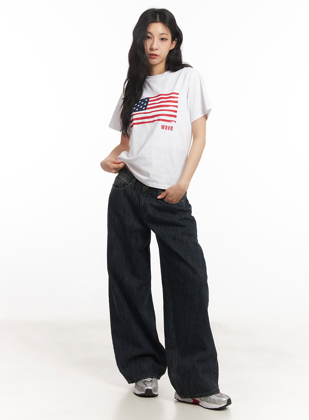 Star Flag Graphic Top CA503
