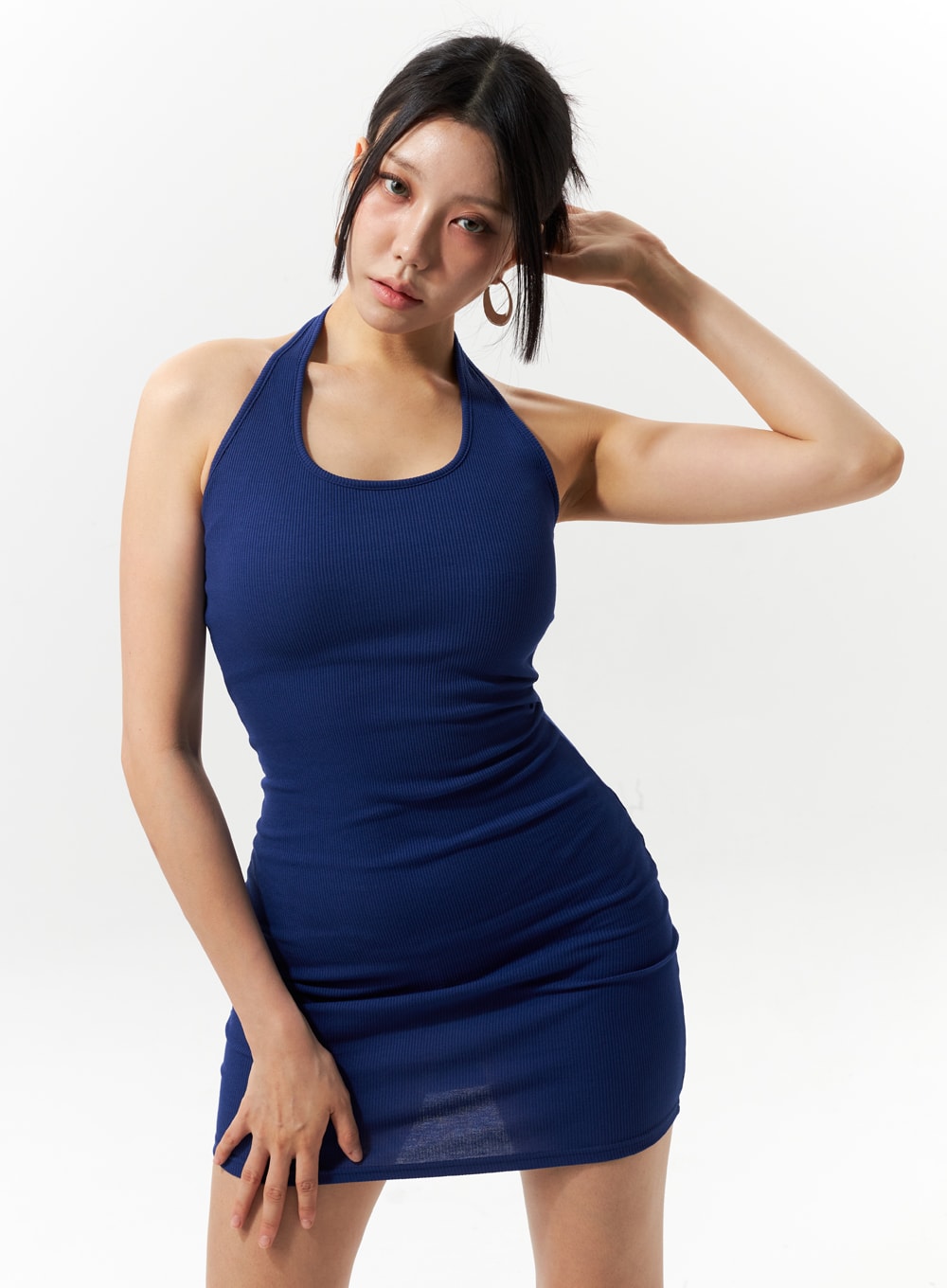 Halter Neck Mini Dress IU322