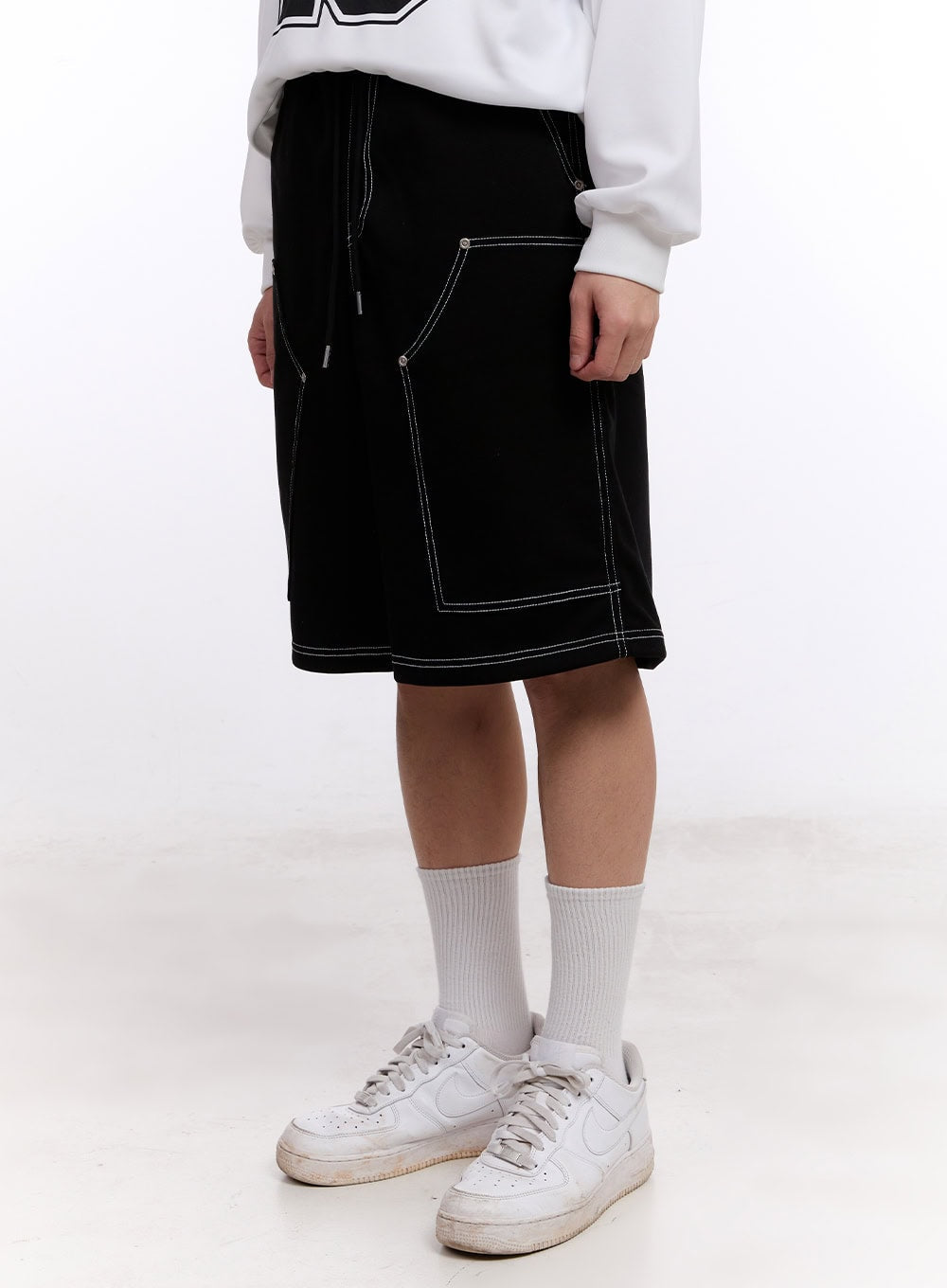 Men's Stitched Carpenter Wide-Leg Jorts IM512