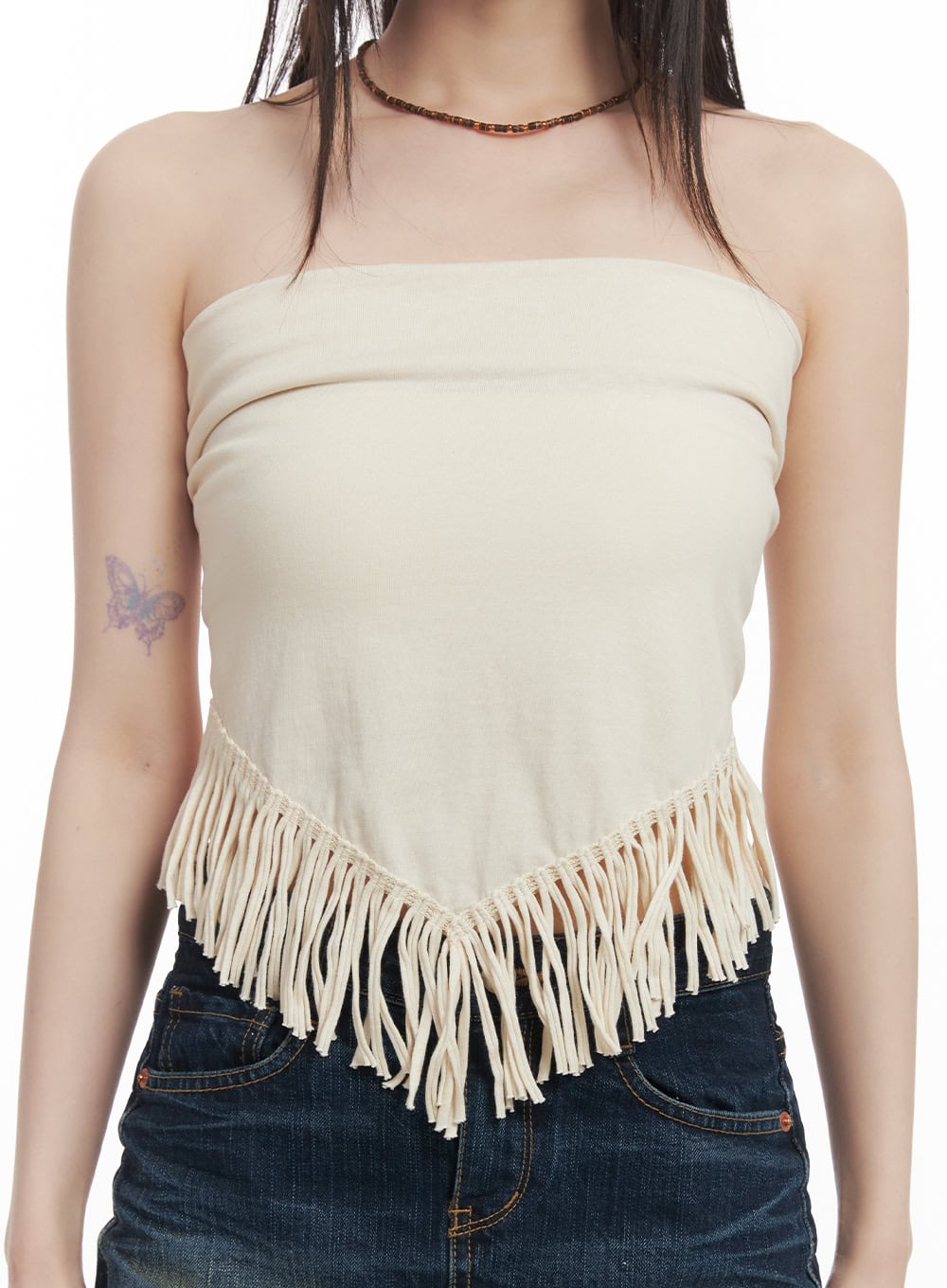 Fringe Tube Top CF518