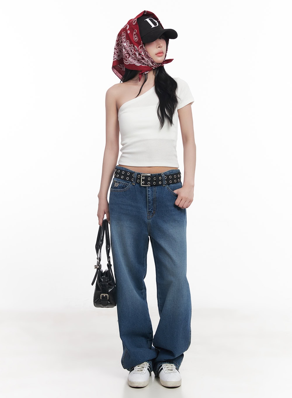 Bold Eyelet Buckle Belt CY527