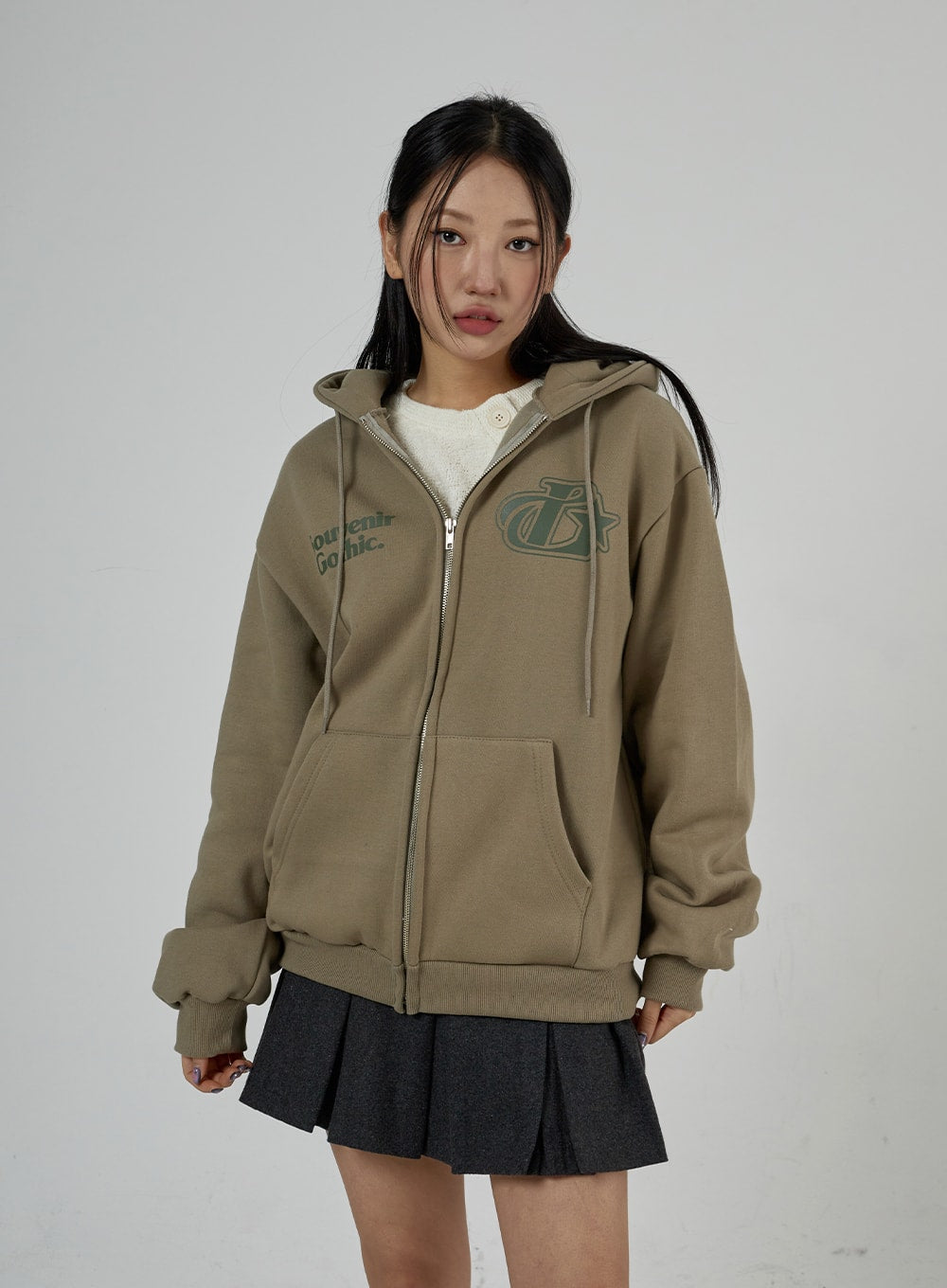 Graphic Zipper Hoodie Sweatshirt Unisex CD26