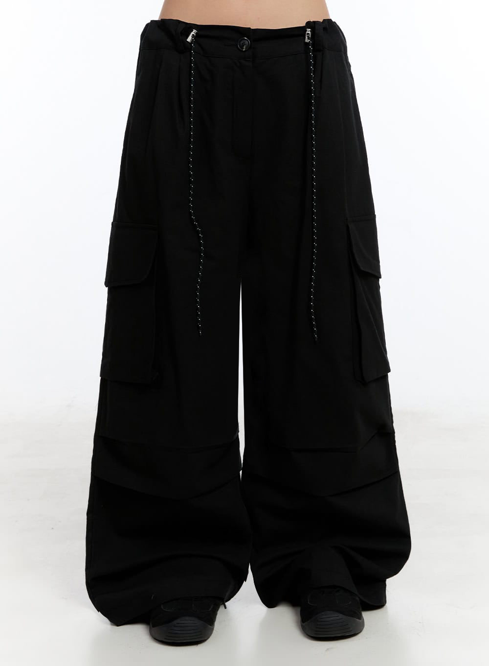 Pintuck Wide-Leg Pants IU509
