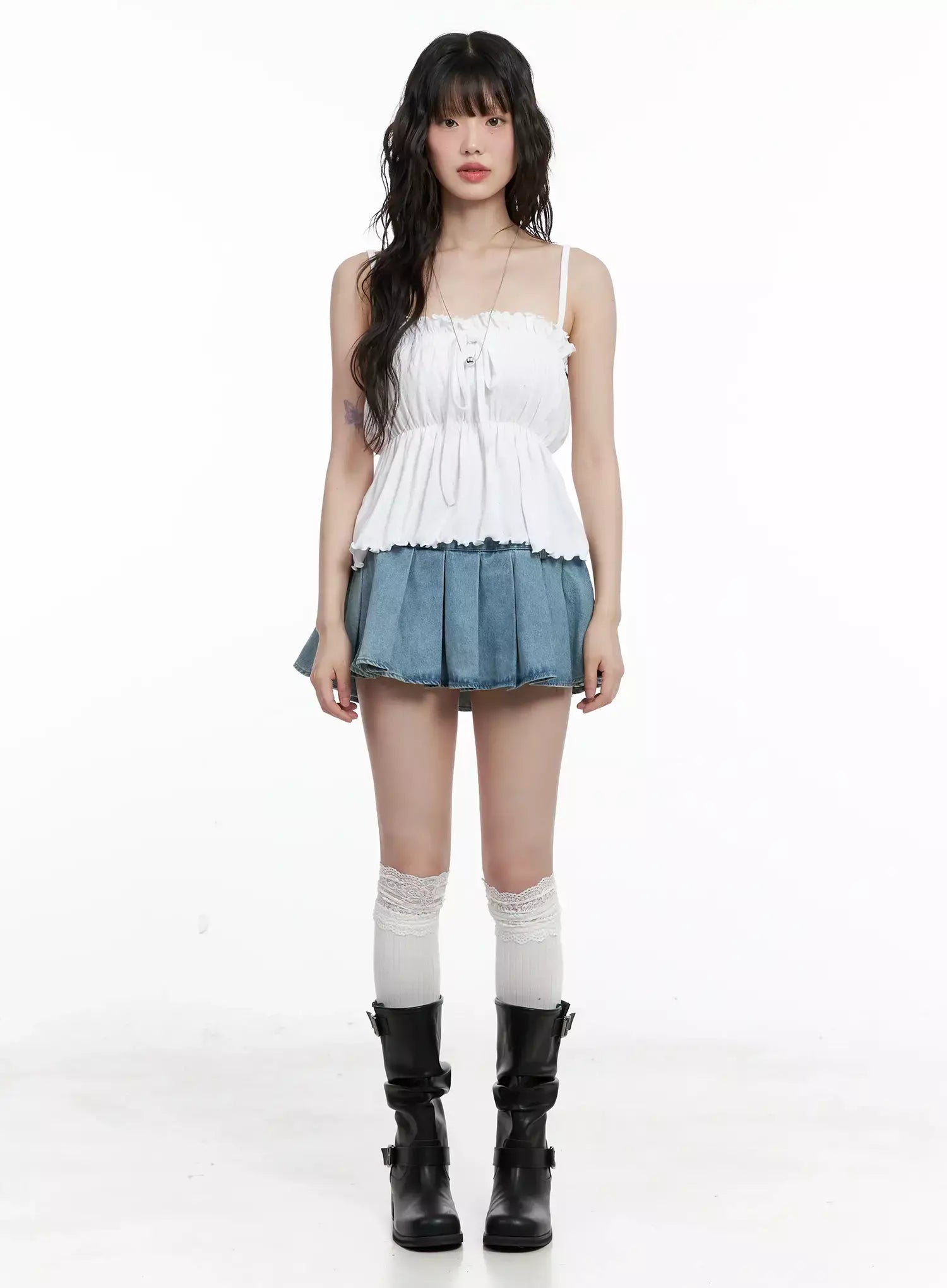 Ruffle Babydoll Top IL531