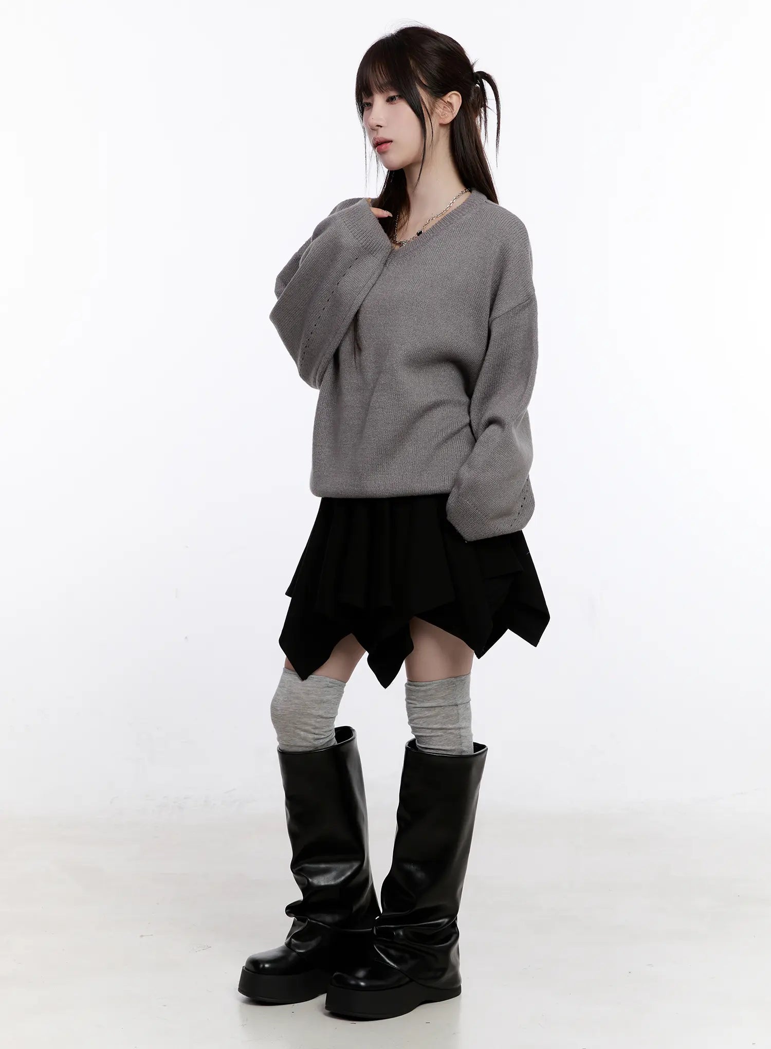 Casual Loose Fit Long Sleeve Sweater CO501