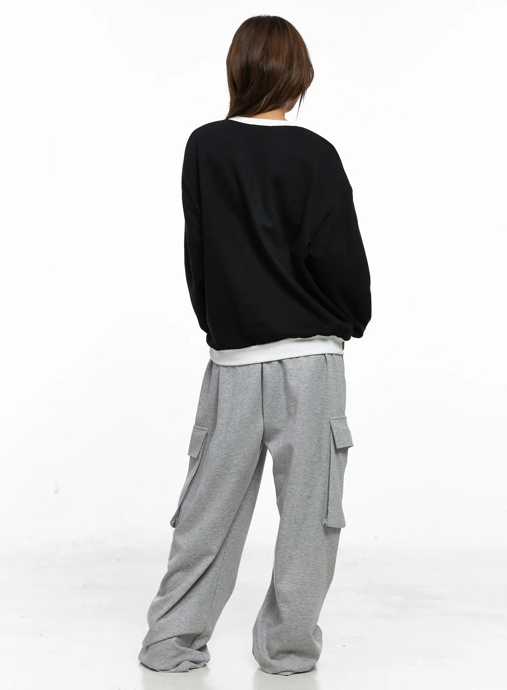 Oversized Contrast Sweatshirt CO513