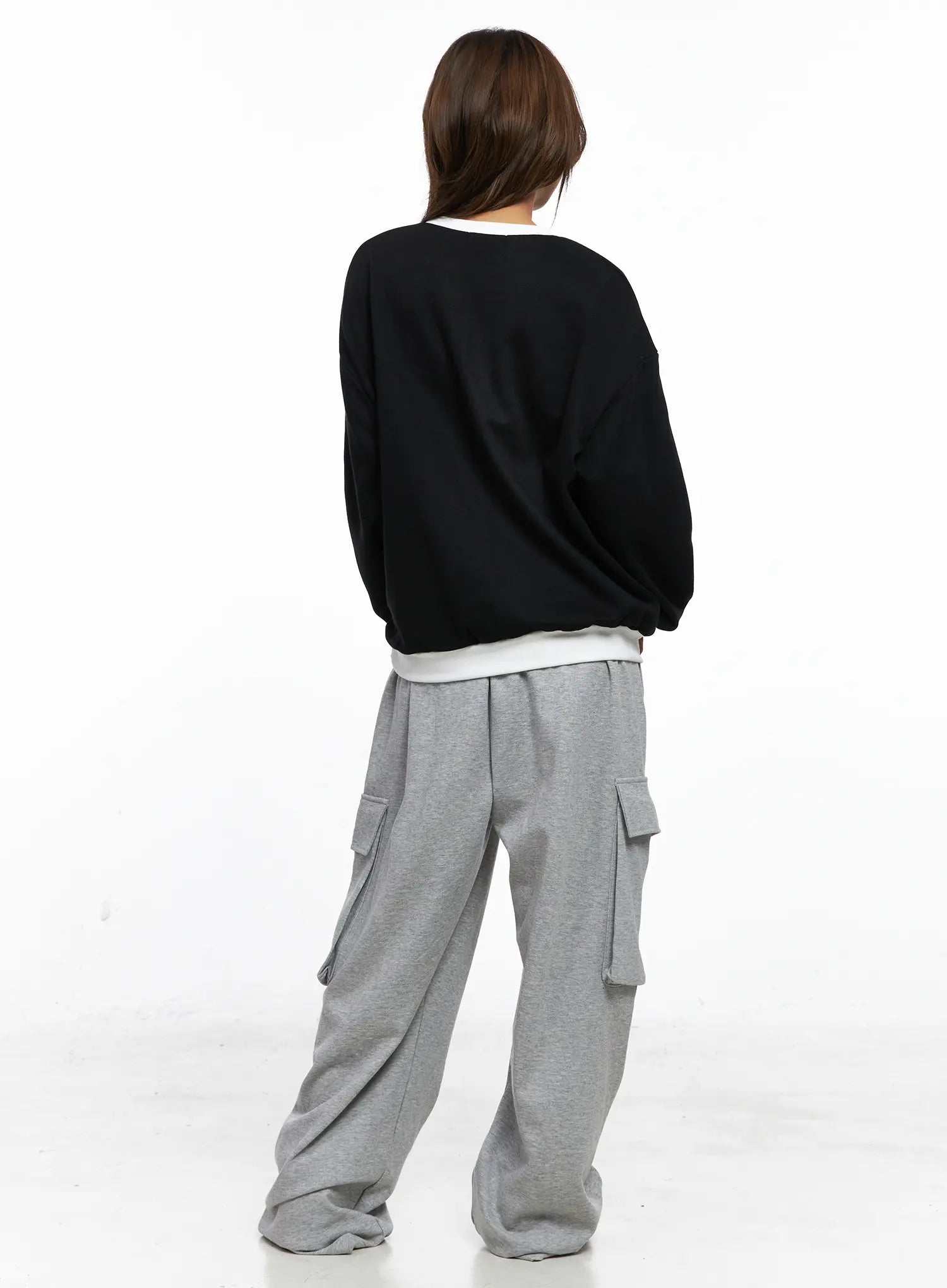 Oversized Contrast Sweatshirt CO513