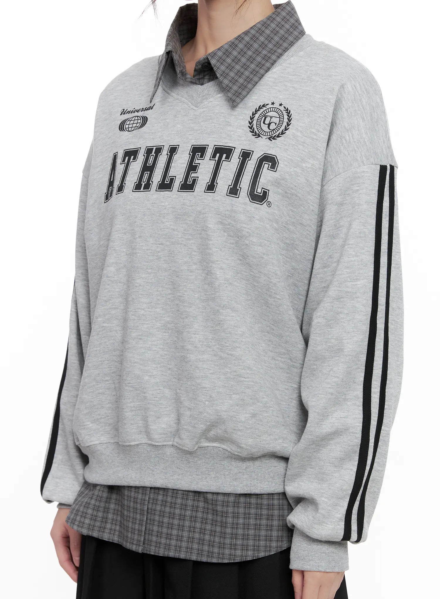 Athletic V-Neck Sweatshirt CG515