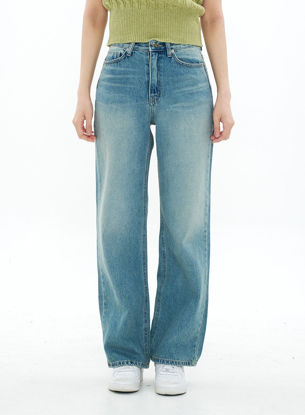 Cable Knit Collared Short-sleeve Sweater CA01