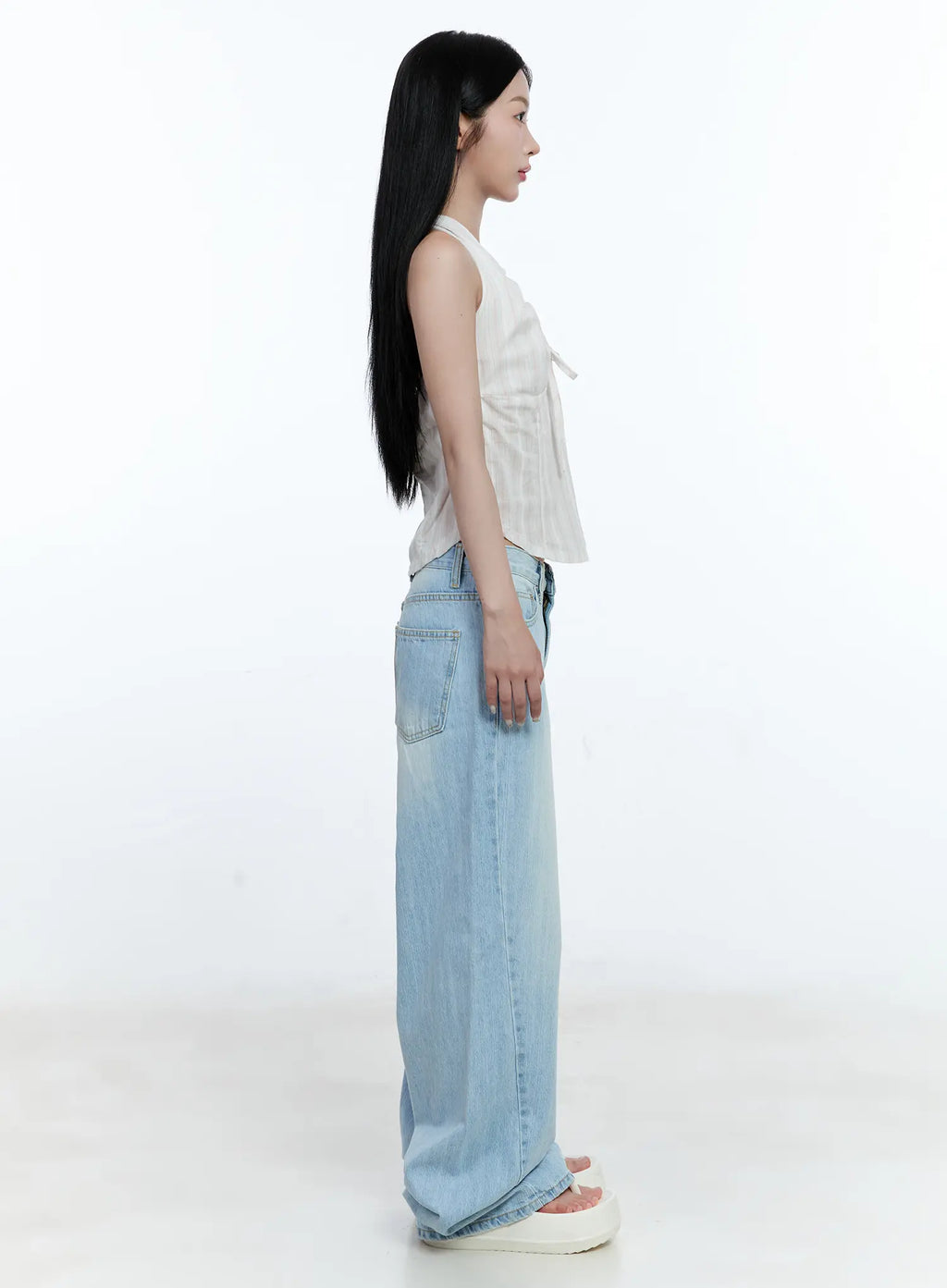 Ryan Wide-Leg Denim Jeans CG512