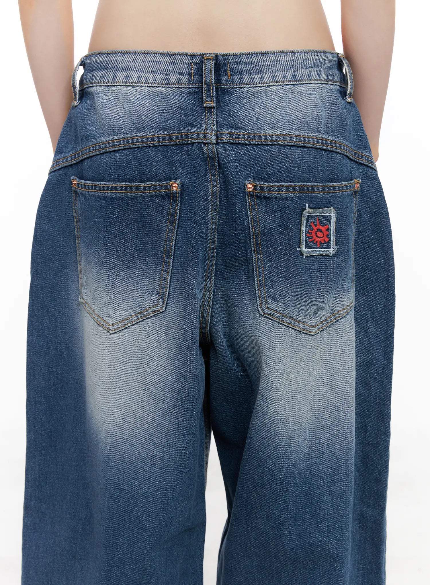 Aylani Washed Embroidered Jeans CG518