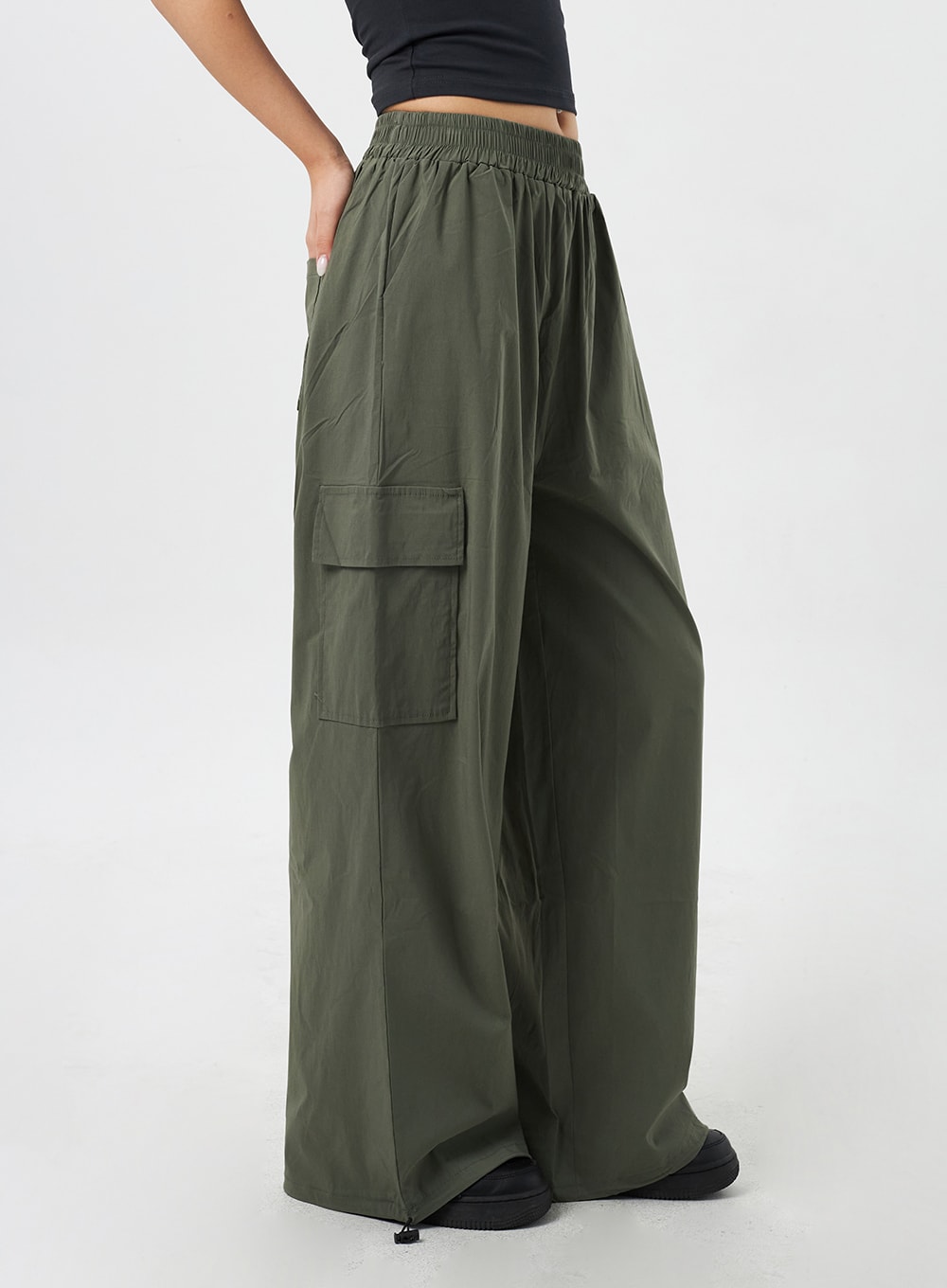 Wide Cargo Track Pants CY308