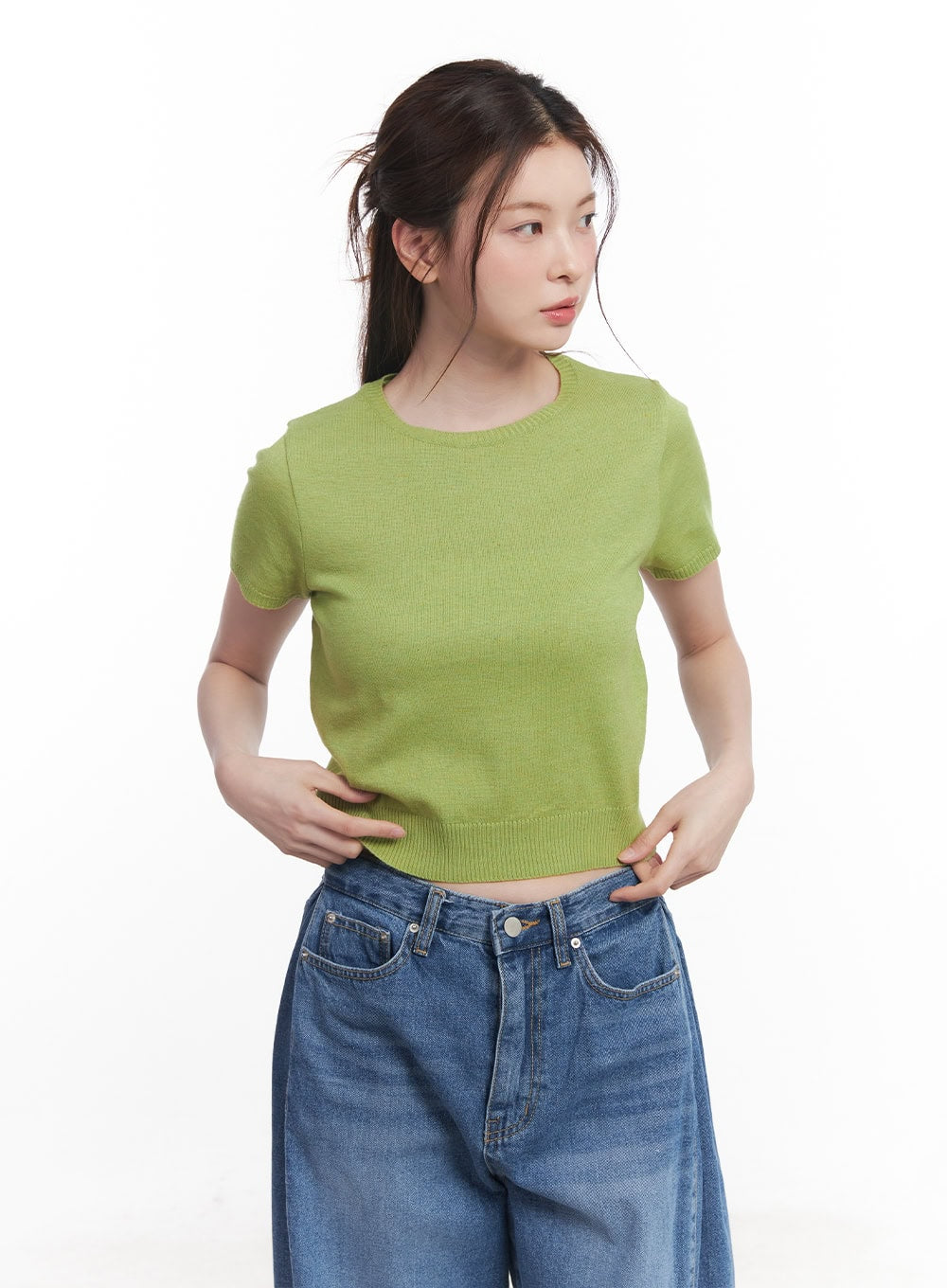 Slim-Fit Short Sleeve Sweater CY519
