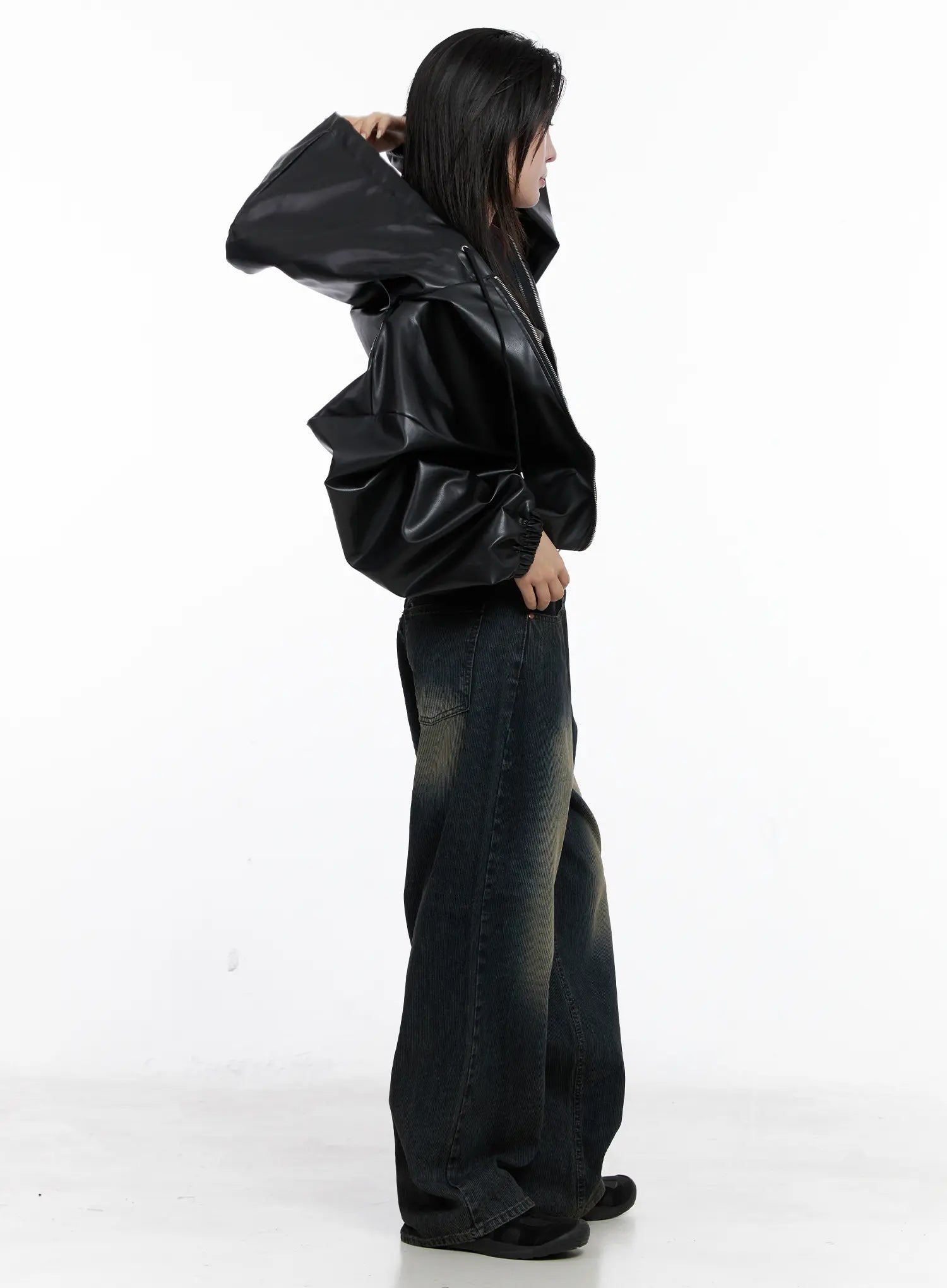 London Faded Baggy Jeans CS510