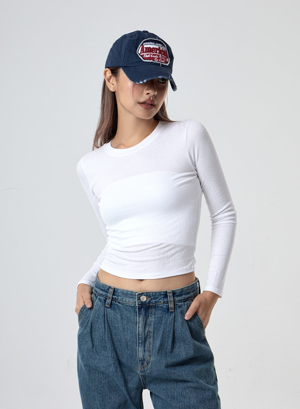 Basic Long Sleeve Crop Tee CG29