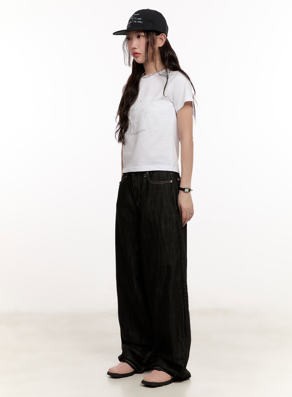 Casual Graphic Crop Tee CM510