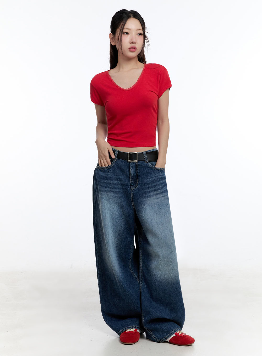 Lace Backless Crop Top IU503