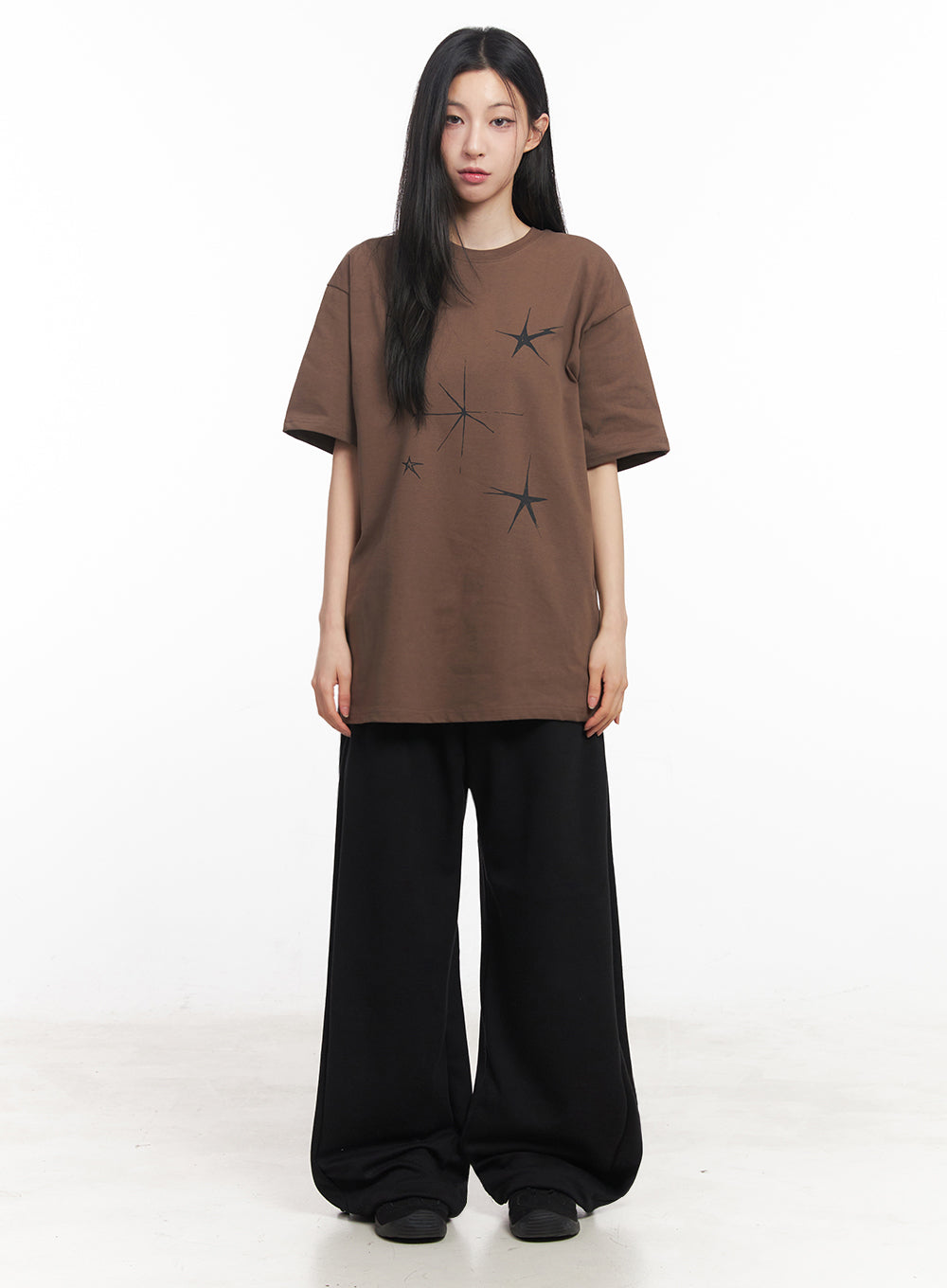 Star Graphic Oversized Tee IY516