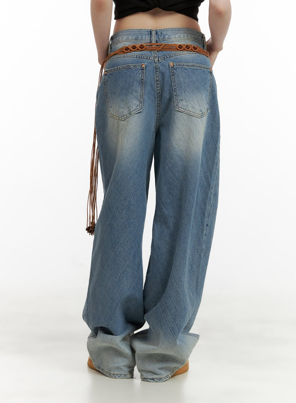 Washed Baggy Jeans CU407