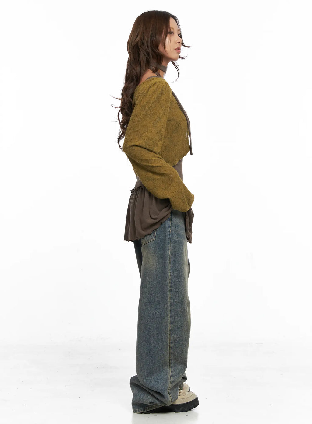 Denver Vintage Washed Semi-Wide Jeans CO513