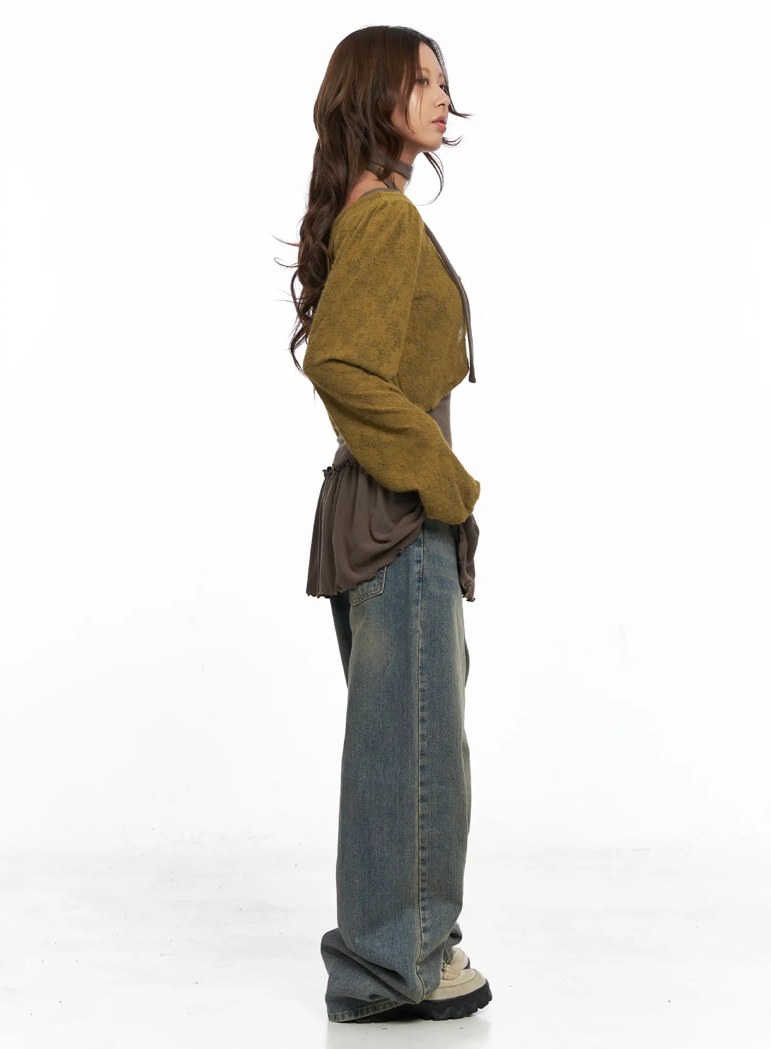 Denver Vintage Washed Semi-Wide Jeans CO513