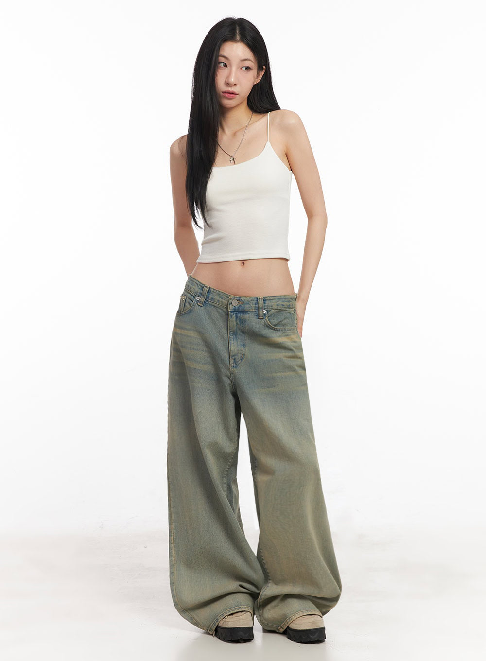 Essential Stretchy Crop Cami Top IY529