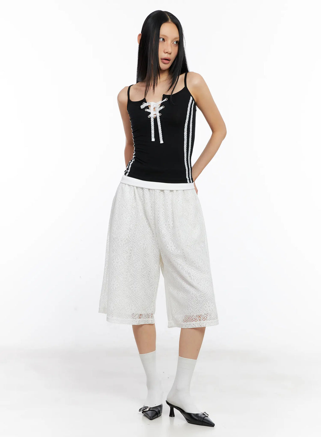 Lace Bermuda Shorts CL530