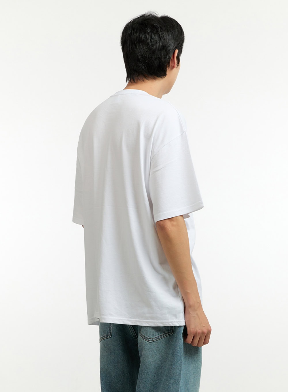 Men's Oversized Graphic Cotton T-Shirt IL412