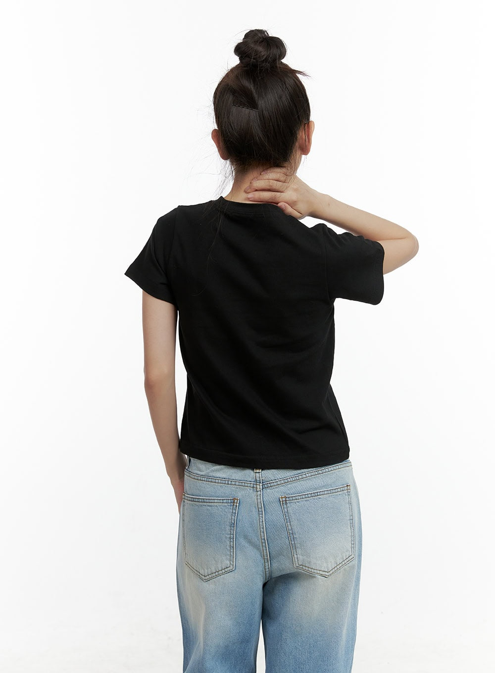 Merry-Go-Around Cotton Graphic Crop Tee CL410