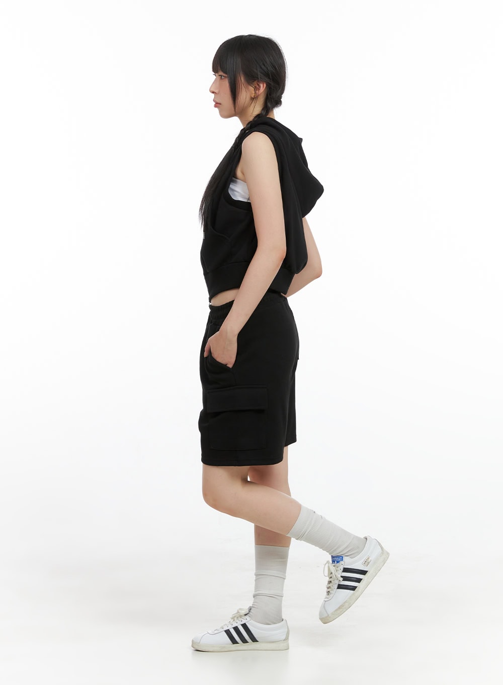 Banded Cargo Sweat Shorts CG408