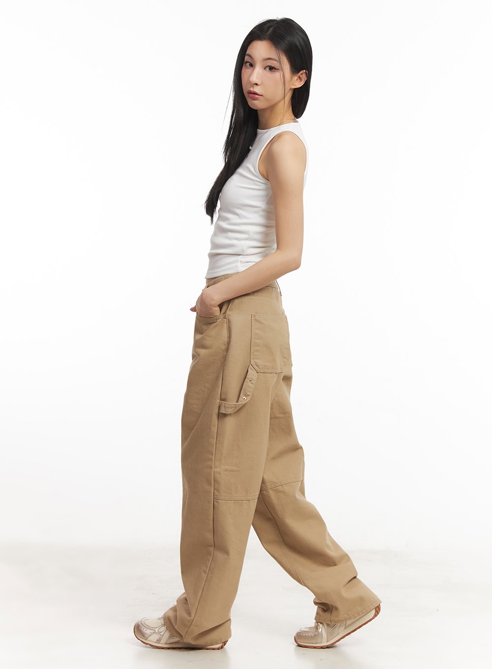 Eyelet Sleeveless Tank Top CA504