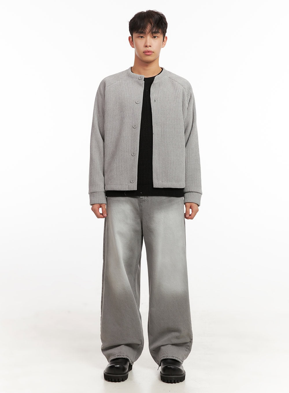 Men's Buttoned Knit Cardigan ID431